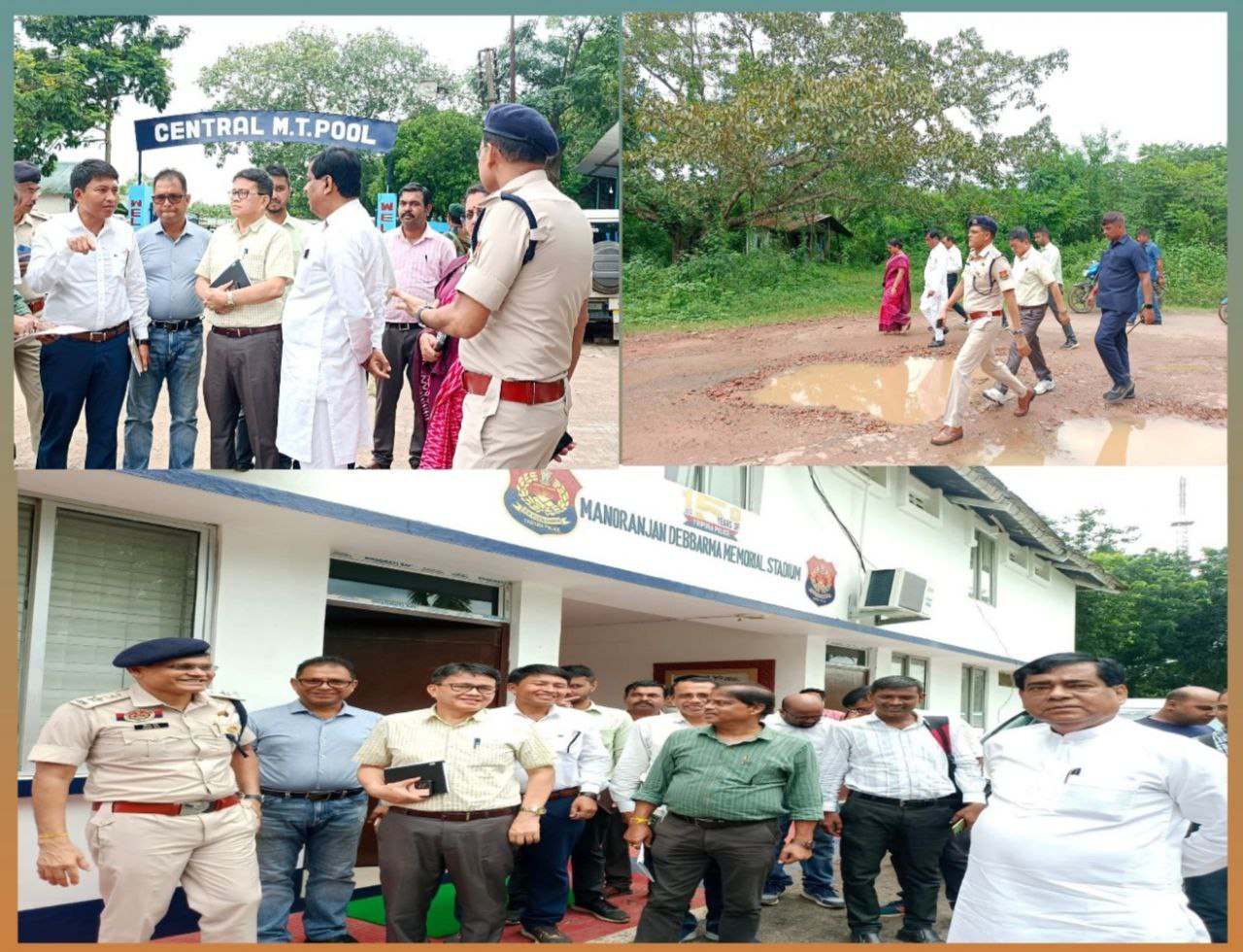 mayor-inspects-police-quarter-lane-road-promises-temporary-repairs-before-durga-puja-permanent-solution-after-puja